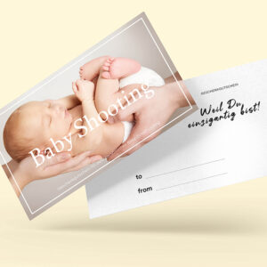 Baby-Fotoshooting Gutschein