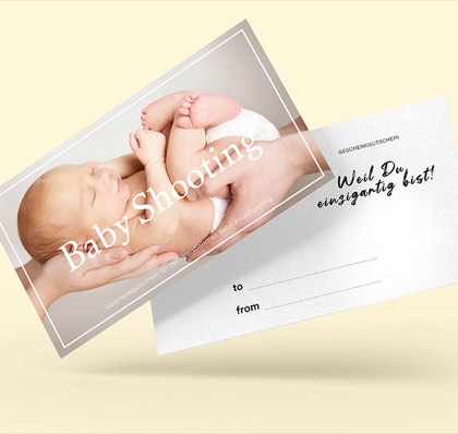 Gutschein-Karte Baby Shooting
